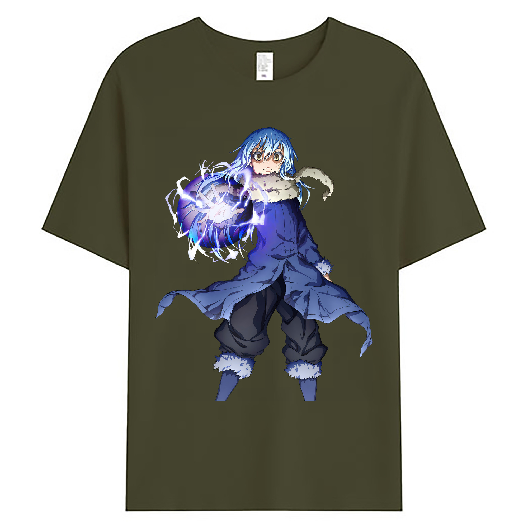 （画像用） 転スラ Regarding Reincarnated to Slime 綿100％ メンズ半袖Tシャツ｜肌触りやわらか＆通気性